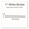 Office Jansan | Cardinal 26300CB XtraLife ClearVue 11 in. x 8.5 in. Non-Stick Locking 3 Slant-D Ring Binder - White image number 2