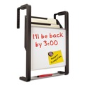 Office Jansan | Quartet OFD Three-Pocket Hanging File Pocket with Dry Erase Board - Letter, Black image number 1