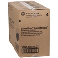 Food Trays, Containers, and Lids | Pactiv Corp. YCNC60030LDZ 10.75 in. x 8.5 in. x 4.25 in. ClearView MealMaster Chicken Roaster - Black/Clear (95/Carton) image number 1