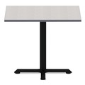  | Alera ALETTSQ36WG 35.38 in. W x 35.38 in. D Square Reversible Laminate Table Top - White/Gray image number 1