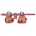 Tool Belts | CLC 21453X 18 Pocket - Top of the Line Pro Framer’s Heavy Duty Leather Combo Tool Belt System- XL image number 0