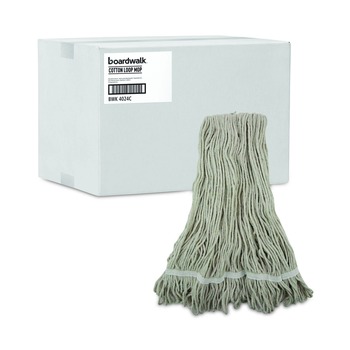 Boardwalk Pro Loop Web/Tailband Cotton Wet Mop Head (12/Carton)