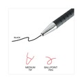 Office Jansan | Universal UNV15510 1 mm Black Barrel Retractable Ballpoint Pens - Medium, Black (1 Dozen) image number 6