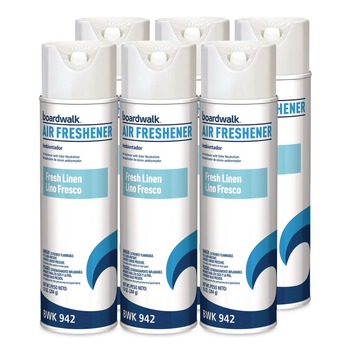 Boardwalk 10 oz. Aerosol Spray Air Freshener - Fresh Linen (6/Carton)
