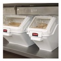 Food Trays, Containers, and Lids | Rubbermaid Commercial FG9G5700WHT ProSave 5.4-Gallon Plastic Shelf Ingredient Bin - White image number 3