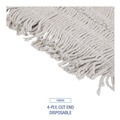 Mops | Boardwalk BWK1618 18 in. x 5 in. Disposable Cotton Dust Mop Head image number 6