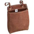 Cases and Bags | Klein Tools 5146 9 in. x 3 in. x 8 in. All-Purpose Leather Tool Bag with Belt Straps image number 0