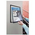 Floor Signs | Durable 476901 DURAFRAME 11 in. x 17 in. Sign Holder - Black Frame (2/Pack) image number 7