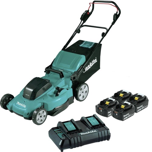 Push Mowers | Factory Reconditioned Makita XML13CM1-R 36V (18V X2) LXT Lithium-Ion 19 in. Cordless Lawn Mower Kit with 4 Batteries (4 Ah) image number 0