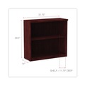  | Alera ALEVA633032MY 31.75 in. x 14 in. x 29.5 in. Valencia Series 2-Shelf Bookcase - Mahogany image number 5