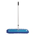 Mops | Gritt Commercial GRI17436T4PK 36 in. x 5 in. Microfiber Head 40 in. to 72 in. Silver Aluminum Handle Dust Mop with Telescopic Handle - Blue (4/Kit) image number 1