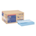 Cleaning Cloths | Tork 192196 13 in. x 21 in. Quat Friendly 1/4 Fold Foodservice Cloths - Blue (150/Carton) image number 3