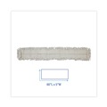 Mops | Boardwalk BWK1660CT 60 in. x 5 in. Cut-End Disposable Cotton Dust Mop Head (12/Carton) image number 3