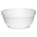 Cutlery | Dart 8B20 8 oz Round Foam Bowls - White (50/Pack, 20 Packs/Carton) image number 3