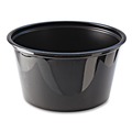 Food Trays, Containers, and Lids | Fabri-Kal 000000000009505145 4 oz. Plastic Portion Cups - Black (20/Carton) image number 0