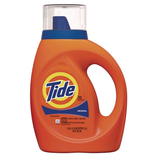 Cleaners & Chemicals | Tide 40213 46 oz. Bottles 32-Load Capacity Liquid Laundry Detergent (6/Carton) image number 0