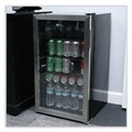 Coolers & Tumblers | Alera JC-90VEL-F 3.4 Cu. Ft. Beverage Cooler - Stainless Steel/Black image number 5