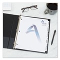 Office Jansan | Avery 11517 Print-On 11 in. x 8.5 in. 5-Tab 3-Hole Customizable Punched Dividers - White (125/Pack) image number 2