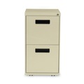 Office Carts & Stands | Alera ALEPAFFPY 14.96 in. x 19.29 in. x 27.75 in. 2 Legal/Letter-Size File Drawers Left or Right File Pedestal - Putty image number 1