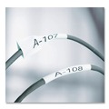 Labels | DYMO 18057 0.75 in. x 5 ft. Rhino Heat Shrink Tubes Industrial Label Tape - White/Black Print (1-Roll) image number 3