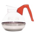 Food Service | BUNN 06101.0101 64 oz. Easy Pour Decanter - Orange Handle image number 0