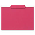 Office Jansan | Smead 12743 1/3-Cut Tabs Assorted Letter Size 0.75 in. Expansion Colored File Folders - Red (100/Box) image number 3