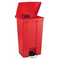 Trash & Waste Bins | Rubbermaid Commercial FG614600RED Indoor Utility 23-Gallon Rectangular Step-On Waste Container (Red) image number 1