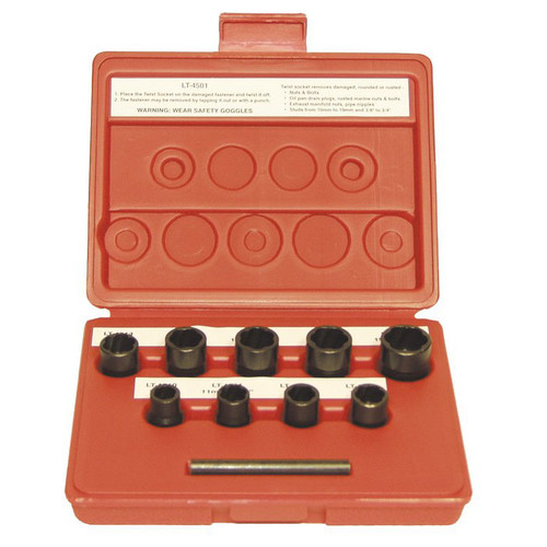 Automotive | LTI Tools 4501 9 pc. 3/8 in. Dr. Twist Socket Fastener Removal System image number 0
