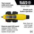 Klein Tools VDV512-101 Coax Explorer 2 Cordless Tester Kit with Cable Tester/ Wire Tracer/ Coax Mapper image number 5