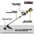String Trimmers | Factory Reconditioned Dewalt DCST972BR 60V MAX Brushless Lithium-Ion 17 in. Cordless String Trimmer (Tool Only) image number 1