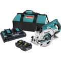 Circular Saws | Factory Reconditioned Makita XSR01PT-R 18V X2 (36V) LXT Brushless Lithium-Ion 7-1/4 in. Cordless Rear Handle Circular Saw Kit (5 Ah) image number 0