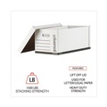 Office Jansan | Universal 9522501 Professional-Grade Heavy-Duty Letter/Legal File Storage Boxes - White (12/Carton) image number 4