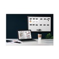 Office Presentation Supplies | MasterVision FM1108 2 in. x 1 in. Months of Year Interchangeable Magnetic Board Accessories - Black/White (12/Pack) image number 3