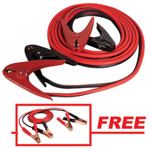 Jumper Cables and Starters | FJC 45245P 25 ft. 600 Amp Commercial-Duty Booster Cable with FREE 12 ft. 250 Amp Light-Duty Booster Cable image number 0