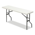 Office & Office Supplies | Iceberg 65353 60 in. x 18 in. x 29 in. IndestrucTable Classic Rectangular Folding Table - Platinum image number 0