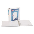 Office Jansan | Avery 19651 11 in. x 8.5 in. 3 Rings 1.5 in. Capacity Showcase Economy View Binders with Slant Rings - White image number 1