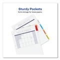 Office Jansan | Avery 11270 11.25 in. x 9.13 in. 5-Tab Insertable Dividers with Single Pockets - White (1-Set) image number 4
