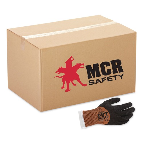 Bulk Savings Pricing 2 | MCR Safety 92743LTL Cut Pro 92743LT Gloves - Large Black/Oragne (1-Dozen) image number 0