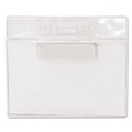 Office Jansan | Advantus 97071 4.5 in. x 3.25 in. Holder 4.13 in. x 3 in. Insert Horizontal Magnetic-Style Name Badge Kits - Clear (20/Pack) image number 0