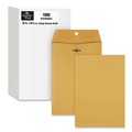 Office Jansan | Quality Park QUA37763 Clasp Envelope, #1 3/4, Square Flap, Clasp/gummed Closure, 6.5 X 9.5, Brown Kraft, 100/box image number 0