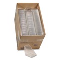 Office Jansan | Pactiv Corp. Y11334 3.25 in. x 6.5 in. x 3 in. Plastic Hinged Lid Sandwich Container - Clear (85/Pack, 3 Packs/Carton) image number 5