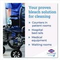 Cleaning & Janitorial Supplies | Clorox Healthcare 31424 6.75 in. x 9 in. 1-Ply Individual Bleach Germicidal Wipes - Unscented White (6/Carton) image number 6