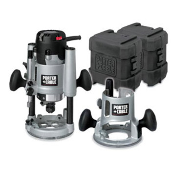 Factory Reconditioned Porter-Cable 2 1/4 Peak HP Multi-Base Router Kit with FREE Straight Edge Guide