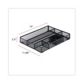  | Universal UNV20021 15 in. x 11.88 in. x 2.5 in. 6 Compartments Metal Mesh Drawer Organizer - Black image number 4