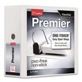 Office Jansan | Cardinal 10350CB Premier 3 Easy Open Locking Slant D Ring 5 in. Capacity ClearVue Binder - White image number 0