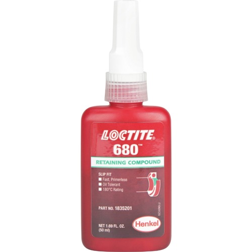 Adhesives and Sealers | Loctite 1835201 680 50 mL Retaining Compound - Green image number 0