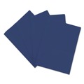  | Universal UNV20552 3-Prong Fastener 11 in. x 8.5 in. Plastic Twin-Pocket Report Covers - Royal Blue (10/Pack) image number 1