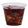Office Jansan | Eco-Products EP-CC9S-GS GreenStripe 9 oz. Renewable and Compostable Cold Cups - Clear (1000/Carton) image number 5
