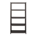 Office Filing Cabinets & Shelves | Alera 26113 36 in. x 18 in. x 72 in. 5-Shelf Steel Shelving Unit with Laminate Shelves - Black/Gun Metal Gray image number 1