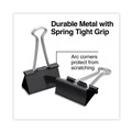 Office Jansan | Universal UNV10220VP Binder Clips in Zip-Seal Bag - Large, Black/Silver (36/Pack) image number 3